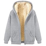 Generisch Fleecejacke Herren Warme Teddy Gefütterte Verdickte Jacke Mit Männer Mantel Mit Reißverschluss Herren Outdoorjacke Wärmende Jacke Weich Mantel Wintermantel Stilvoll Wintermantel