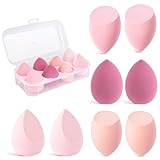 8 Stück Make up Schwamm Set, Beauty Blender Makeup Schwamm, Make Up Schwämmchen, Foundation Blending Beauty Sponge, Makeup Schwämmchen für Die Meisten Kosmetika