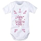 Babybody mit Aufdruck: PAPA DU SCHAFFST DAS! (62/68 Pink) BB024