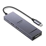 UGREEN Revodok Pro 10Gbps USB C Hub HDMI 4K@60Hz USB C Adapter mit USB 3.2 PD 100W Kompatibel mit iPhone 16 Serie, iPad Pro/Air, Mac mini M4/M4 Pro, Steam Deck usw.