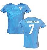 Generico Fußballtrikot S. S. Lazio Felipe Anderson 7 Saison 2023/2024, lizenzierte Replika, Größen für Erwachsene und Kinder, blau, 10 anni-152 CM