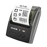 NETUM Bluetooth-Belegdrucker, tragbarer 58-mm-Mini-Thermodrucker ohne Tragetasche, kompatibel mit Android/Windows