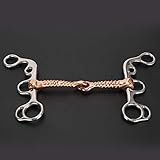 ZJchao Snaffle Bit, Bit Guards for Horses Edelstahl Snaffle für Pferde Training Reitausrüstung für Pferdetraining, Leistung