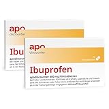 Ibuprofen 400 mg Schmerztabletten von apodiscounter 2x20 stk