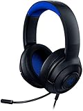 Razer Kraken X for Console Ultralight Gaming Headset (mit 7.1 Surround Sound, leichtem Rahmen, biegbarem Mikrophon - für PC, Xbox, PS4, Nintendo Switch) blau/schwarz