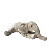 MZICXV 11,8' Realistisches Elefanten-Plüschtier, weiches Elefanten-Stofftier, Wildtier-Plüsch (Elephantidae)