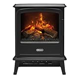 Dimplex Evandale Black Elektrokamin mit 1000W / 2000W Heizung Wasserdampf Kamin - Optimyst 3D Flammeneffekt - Langlebige LED Lampen - Inklusive Fernbedienung - Elektrisches Gusseiseneffekt Kaminfeuer