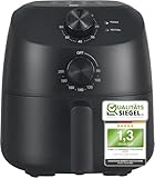 aeco Cube 2.0 Mini Airfryer – Kompakte Heißluftfritteuse, 2L, 5 Kochfunktionen, 60 Min. Timer, Antihaft, 80% weniger Öl, energieeffizient