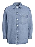 JACK & JONES Male Jeanshemd Wide Fit Jeanshemd