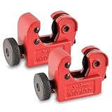 AutoViteX Mini-Rohrschneider, 2 Stück, 3–16 mm, Rohrschneider, Werkzeug für Kupfer, Messing, Aluminiumrohr