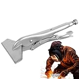 Lpoppcx Blechzange,254 Mm Kohlenstoffstahl Säumer - Blechfalzzange Für Metallbleche,Für Bauarbeiten Instandhaltung Reparaturen Metallverarbeitung Heimwerker Und