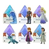 Disney Die Eiskönigin 2 Pop Adventures Series 2 identifizierte Blindboxen - 5 cm große Minifiguren mit Gelenken, Anna, Kristoff, Royal Elsa, Nokk, Bruni und Honeymaren - 2 Stück