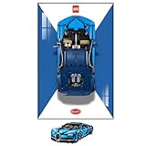 Display-Wandhalterung für Le-Go Technic 42083 Baustein-Modell, für Autoliebhaber, Fotorahmen, Präsentationsständer, 50 x 80 cm, nur Display-Wandtafel (Stil F)