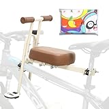 Kinder-Fahrradsitz vorne montiert und Lenker, abnehmbarer Fahrradsitz für Kleinkinder, Fahrradsitze mit Fußpedalen für Kinder von 2 bis 5 Jahren, kompatibel mit allen Erwachsenen-MTBs