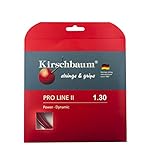 Kirschbaum Unisex – Erwachsene Pro Line 2 Tennis-Saite, rot-rot, 1,25 mm x 12 m