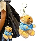 Capybara Plüsch Schlüsselanhänger, Capybara Schlüsselanhänger Plüsch - Modeaccessoire Rucksack | Niedliche Capybara-Puppe, Plüsch-Anhänger, Rucksack-Puppen-Anhänger, Taschenation für Kinder und Erwach