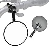 HUOGEE Motorrad Spiegel 2 Stück E24 Geprüft, mit 22mm Spiegelhalterungen – Universelle Lenkerendenspiegel 360° Drehbar, Kompatibel mit MT07, Z750, CB125R, ATV, Scootern & Streetbikes