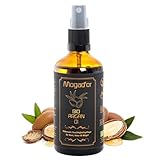 ARGANÖL BIO KALTGEPRESST | 100% Rein | Für Haare Haut & Nägel | Original aus Marokko | 100ml im Braunglas | Feuchtigkeitspflege | Cruelty Free | Argan Oil | Ohne Zusätze mit Pump | Von Mogad´or
