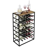 Lenmar, Weinregal aus Metall für Flaschen, 7-30 Flaschen, Wein, Flaschenregal, Kellerregal, Regale, Flaschenhalter Robuste Weinlagerung (LOFT 2-30)