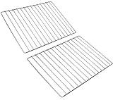 Nischenmarkt 2 Stück Edelstahl Grillrost, Edelstahlrost, Rost, Grillrost Verschiedene Größen (44,5 cm x 25,5 cm)