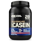 Optimum Nutrition Gold Standard 100% Casein Proteinpulver, Geschmack Strawberry, 924g, 24 Portionen