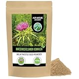 Mariendistelsamen gemahlen (1kg), 100% natürlich und rein, schonend getrocknet und gemahlen, Mariendistelpulver, Mariendistel