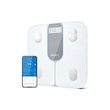 RENPHO Elis 1C Smart Körperwaage – Digitale Waage mit App, Bluetooth, Körperfettanalyse, Gewicht, BMI & mehr – Fitness-Tracker für Zuhause