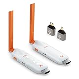 Wireless HDMI Transmitter and Receiver - Bis zu 6 RXs, 2025 Kabellos Sender Empfänger mit LED-Anzeige 5G, HDMI Funkübertragung 4K-Dekodierung von Laptop/TV Box/Kamera zu TV/Beamer/Monitor