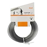 BEGRIS® Extra Stark Trimmer Faden Quadrat Ersatz Unkrautschneiden 15MB Schneidgarn, Faden Motorsense, Schnur Für Freischneider (DUAL 2,7mm, 1)