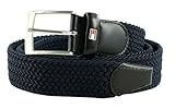 Tommy Hilfiger Herren Gürtel New Adan Belt 3,5 cm Stoffgürtel, Blau (Sky Captain), 100 cm