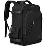 Handgepäck Rucksack 40x20x25 für Ryanair Klein Reiserucksack für Flugzeug Unter Sitzplatz Tasche Laptop Rucksack 14 Zoll mit USB Ladeanschluss für Herren Damen Schulrucksack Jungen Teenager,Schwarz