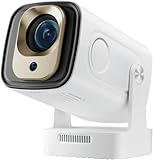 KEPEAK Smart Beamer 4K, Mini Projektor Android, Full HD 1080P, Autofokus/Trapezkorrektur, 180° Drehbarer, WiFi 6, Bluetooth5.0, Beamer 4K Heimkino für Handy, Büro, Laptop