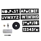 Spacnana Leichtes Schild Making -Kit Schnittvorlage Kunststoff -Plakat -Schnitzwerkzeug für Holzbearbeitung