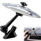 Yeria Auto Schlagzeug Becken –Crash Cymbal Lüftungs-Deko – Lustiges Mini Trommel Zubehör fürs Auto – Geschenk für Musiker, Männer & Kinder