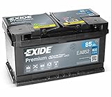 EXIDE Premium Carbon Boost EA852 85Ah 12V 800A Autobatterie (Neues Modell)