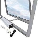 Automatischer Fensteröffner mit Regensensor & Fernbedienung, 24 V, elektrischer Gewächshaus-Entlüftungsöffner, 400 N Tragkraft, 700 mm Kettenantrieb für optimale Belüftung