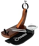 Jamonprive Schinkenhalter mit Anti-Rutsch-Füßen + Messer & Wetzstahl + Schinkenabdeckung + Küchentuch + Pinzette Ideal für Serrano, Iberico und Prosciutto