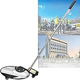 QIANMEI Teleskop-Untersichtspiegel, 30 cm Durchmesser, Sicherheitsspiegel Aus Acryl Mit Rädern Und LED-Licht, for Sicherheitskontrollen Unter Autos, LKWs Und Ecken