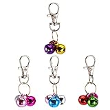 HOUDERCO 4Stücke Katzenhalsbandglocken und Umweltfreundliche Haustier Anhänger mit für Tägliche Nutzung und Einfach Anzubringen