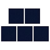 Bulevisiter Kommerzielle Teppichfliesen, 30 x 30 cm, dichte Polyesterfaser-Bodenbelag mit wasserdichter, hitzebeständiger Rückseite für einfache Installation in Büros, Schlafzimmern oder (dunkelblau)