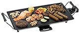 Bestron elektrischer Tischgrill, Plancha-/Teppanyaki-Grillplatte mit Antihaftbeschichtung, Grillspaß für bis zu 4 Personen, 2.000 Watt, Farbe; Schwarz, 47,5 x 25,5 cm, Sonstige
