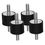 LIFKOME 4 Stück Teiliges Gummi Schwingungsdämpfer mit Schrauben Stoßfeste Gummipuffer zur Vibrationsisolierung Langlebig und Einfach zu Montieren für Maschinen und Geräte