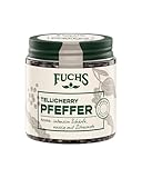Fuchs Gewürze - Tellicherry Pfeffer ganz | 55 g im wiederverschließbaren Gewürzglas