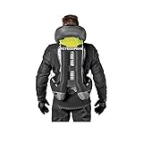 Motorrad Airbag Weste Reflektierende Motorradjacke Reflektierendes Band Auf Brust Und Rücken Leichte Aufblasbare Motorradweste for Motorräder, Fahrräder, Reitausrüstung ( Color : Black , Size : 3XL )