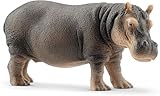 SCHLEICH WILD Life | Flusspferd 14814 | detailgetreue Tierfiguren | Zoo Spielzeug Jungen und Mädchen | Deko für Geburtstag | Spielfigur ab 3 Jahren | 13 x 5 x 6 cm