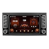 OiLiehu 2G+64G Android 13 Doppel Din Radio für VW Touareg 2004-2011 Transporter T5 Multivan 2004-2009 Carplay Android Auto Autoradio Mit Bildschirm 7 Zoll mit Bluetooth/FM RDS/WiFi/GPS/Rückfahrkamera