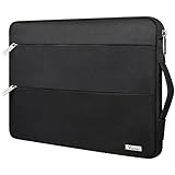 Voova Laptophülle 11.6 13 13.3 zoll Laptop Hülle Macbook Air Pro M1 M2 Notebook Tasche Sleeve Case iPad Pro 12.9 Surfuce Pro 9 Schutzhülle Laptoptasche Notebooktasche Damen Herren Perle Schwarz