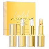 Transferdorgendes Farbwechsel Lippenstift, PH -Lippenstift Farbwechsel, Feuchtigkeitsspendende Lippentönung Natürlich, Mit Vitamin E, Bienenwachs Und Natürlichen Ölen Und Wischfest, 3,5 G, Für Frauen