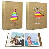 Aruatu Fotoalbum, 200 Fotos für 15,2 x 10,2 cm, kleines tragbares Erinnerungsbuch, personalisierte Fotoaufbewahrung zum Aufzeichnen von Reisen, Baby, Kinder, Hochzeit, Familie, Urlaub, Geburtstag