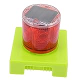 SHINEOFI Warnleuchte für Straßensperren LED-Solarleuchten im Freien Sonnenlicht Nacht Notfall wiederaufladbar Solar-Blitzlicht Solar-Warnblitz Blinklicht auto notlicht Warnlicht Plastik rot